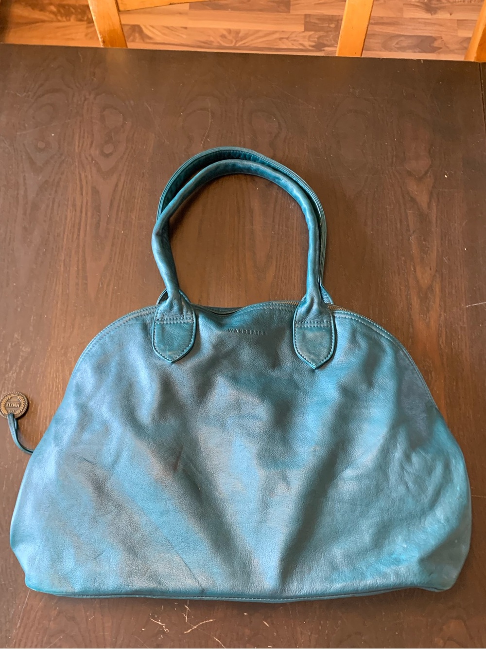 Wanderers The Banff Teal Leather Women's Hand Bag - Picture 7 of 16